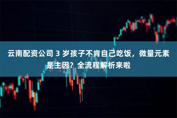 云南配资公司 3 岁孩子不肯自己吃饭，微量元素是主因？全流程解析来啦
